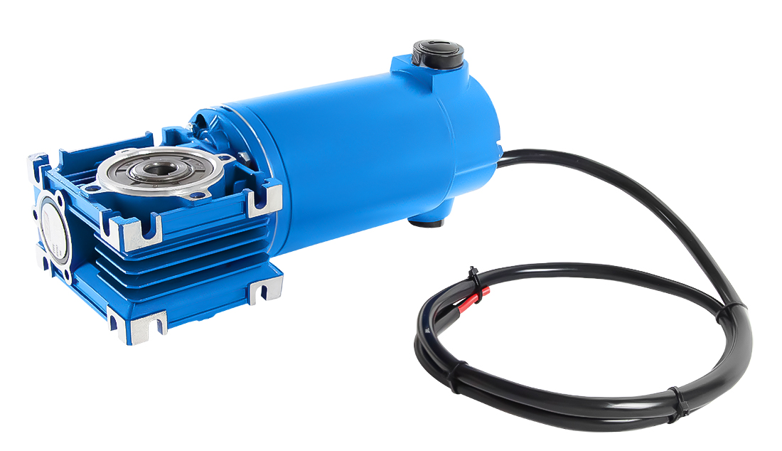 CMRV030 DC100-2, 12V, 0.14 kW, 60 rpm, IP40 Worm Gearbox Motor