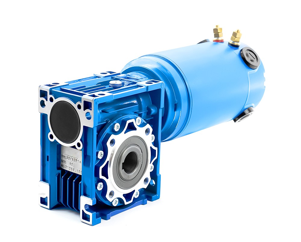 CMRV030 DC350-2, 12V, 0.50 kW, 600 rpm, IP40 Worm Gearbox Motor